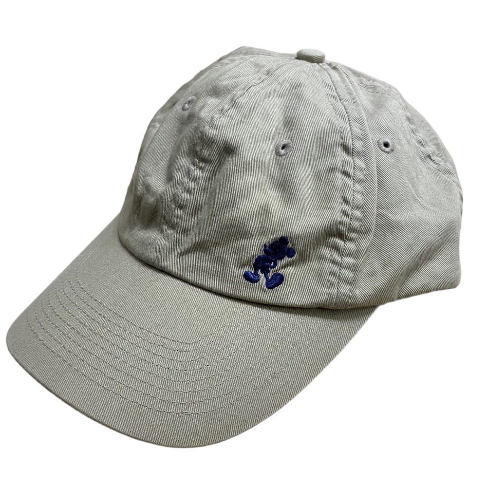 Tan High End Cotton DISNEYLAND Adult Strap Back Baseball Hat OS Mickey Mouse